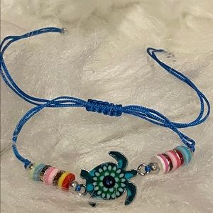 Sea Turtle Bracelet or wear it as ankle Bracelet